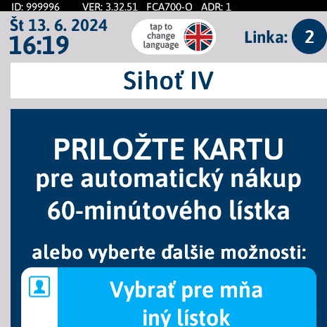 Ako platiť platobnou kartou v MHD Trenčín